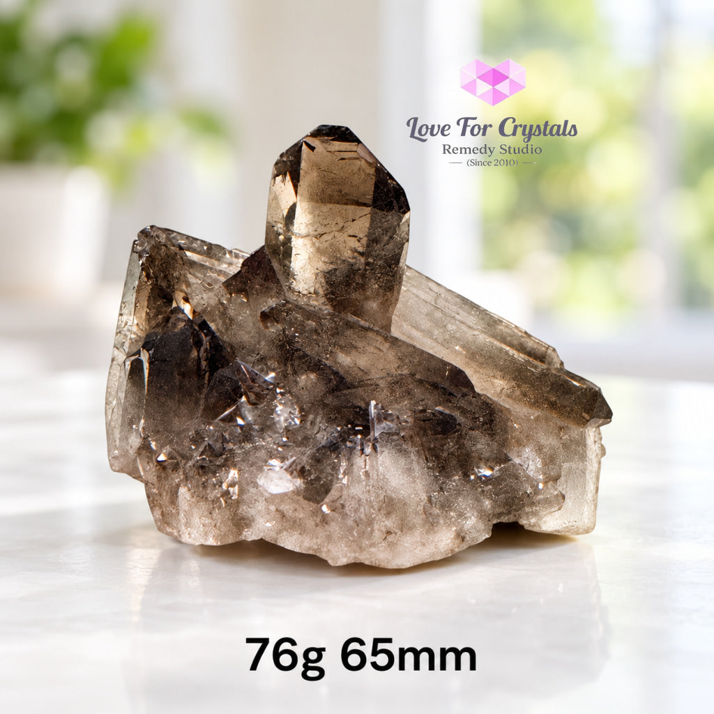Smoky Quartz Mini Clusters (Brazil) - 76g 65mm