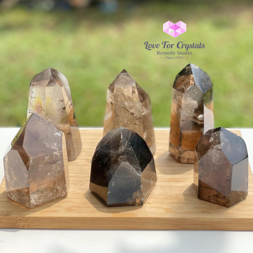 Smoky Quartz Polished Points Aaa (Brazil)