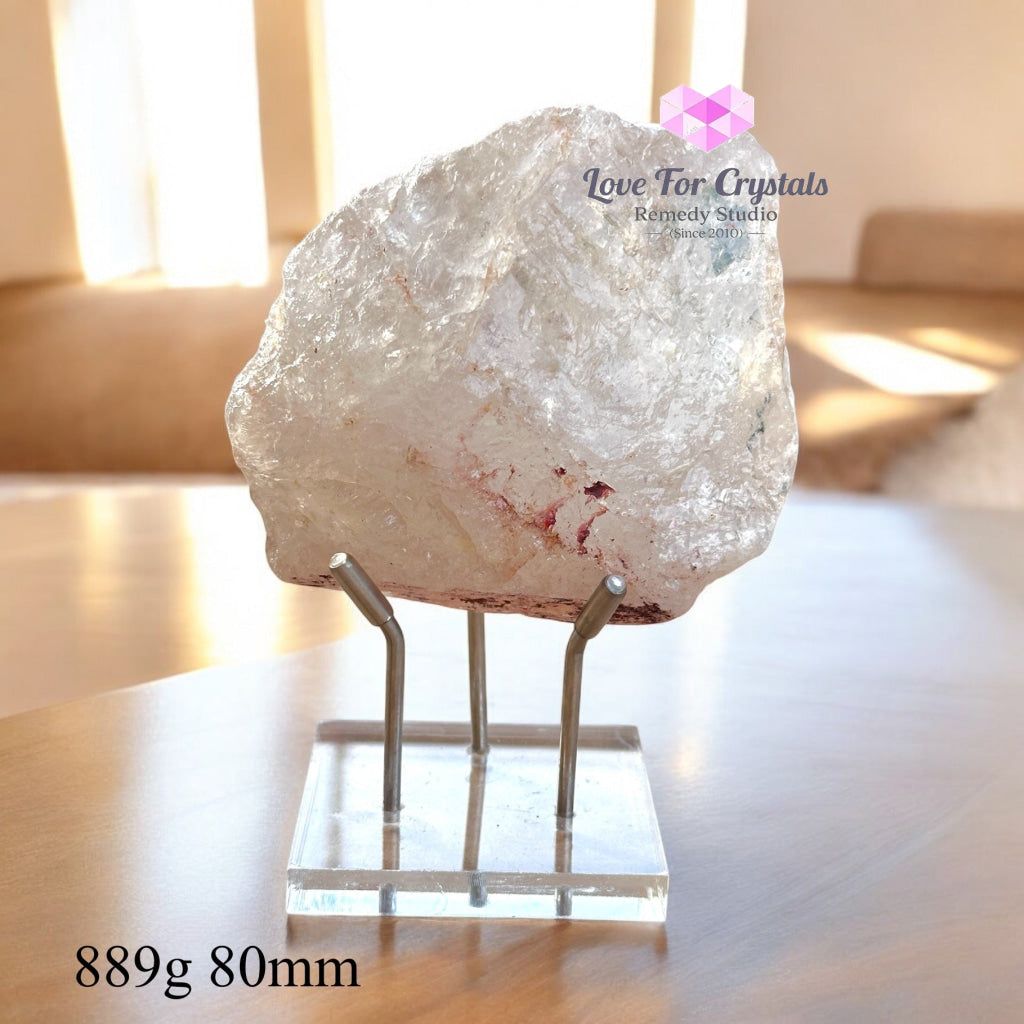 Smoky Quartz Raw With Acrylic Stand (Large) Brazil (Aaa Grade) 889G 80Mm Crystals
