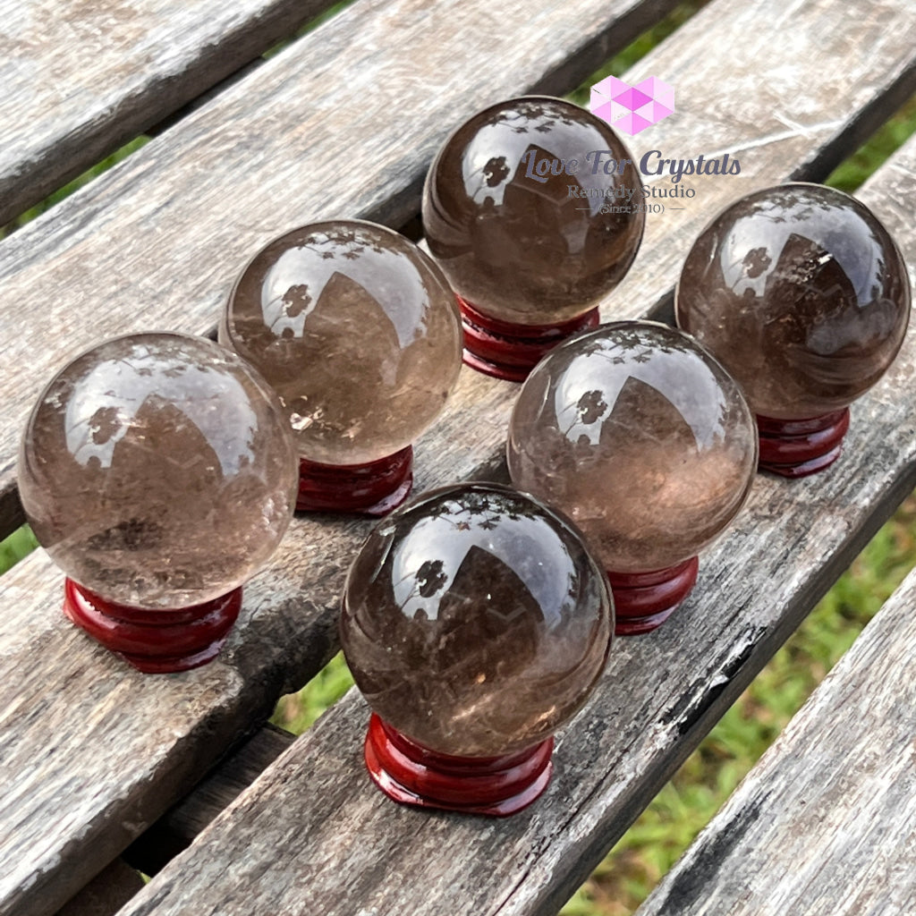 Smoky Quartz Sphere (Brazil) Per Piece Crystal Spheres
