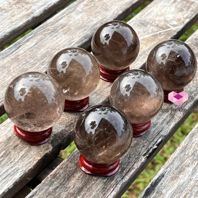 Smoky Quartz Sphere (Brazil) Per Piece Crystal Spheres