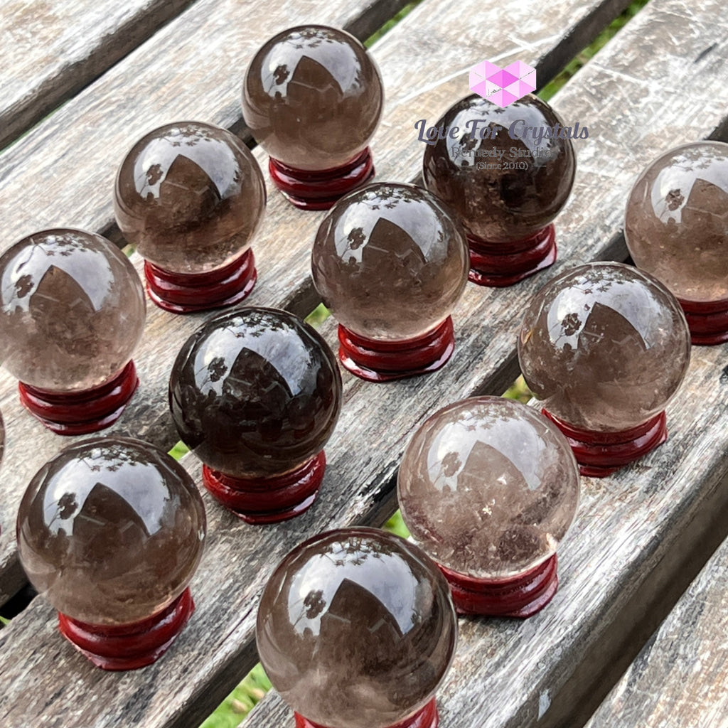 Smoky Quartz Sphere (Brazil) Per Piece Crystal Spheres