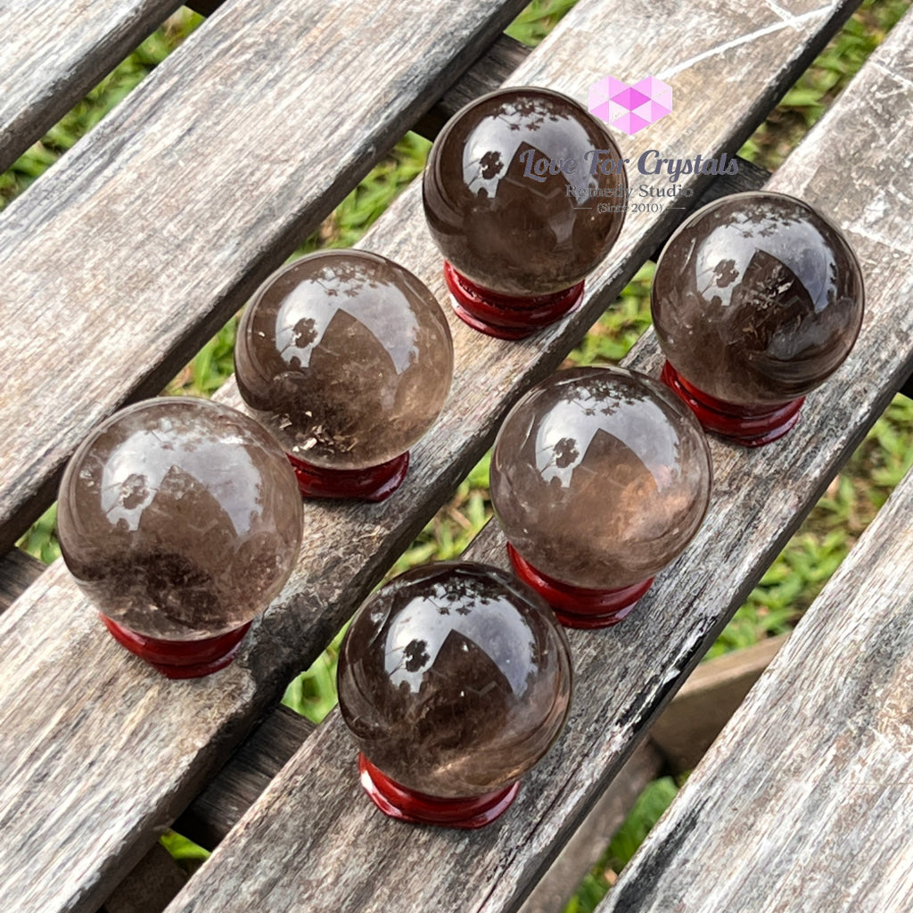 Smoky Quartz Sphere (Brazil) Per Piece Crystal Spheres
