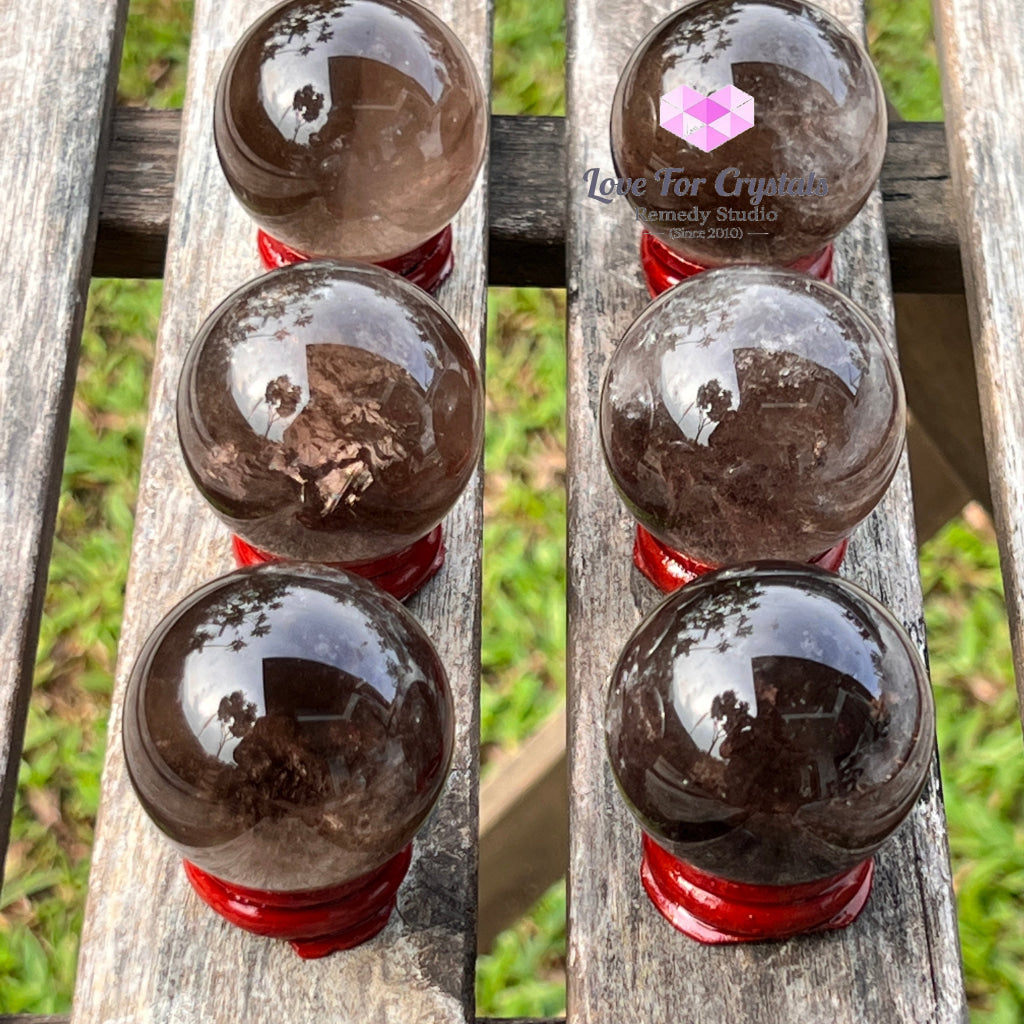 Smoky Quartz Sphere (Brazil) Per Piece Crystal Spheres