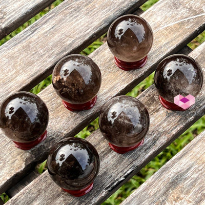 Smoky Quartz Sphere (Brazil) Per Piece Crystal Spheres