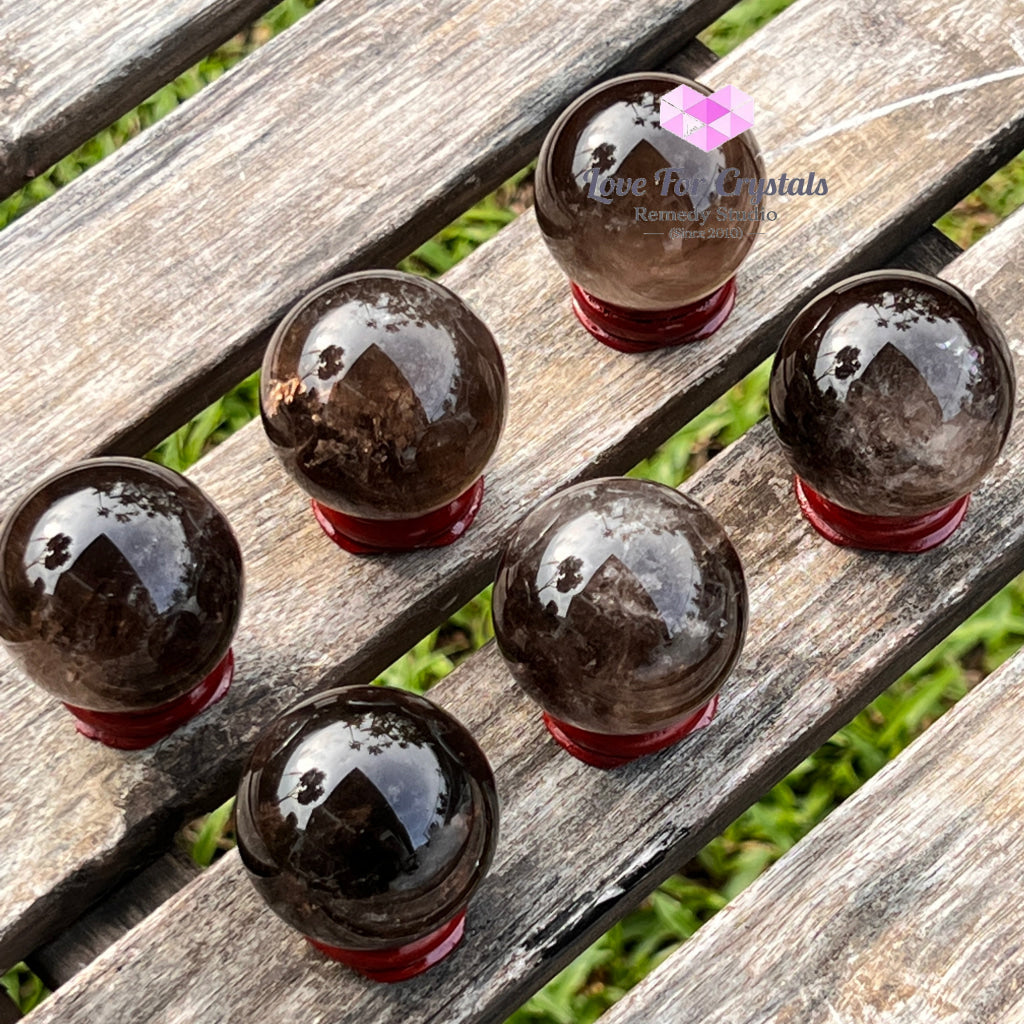 Smoky Quartz Sphere (Brazil) Per Piece Crystal Spheres