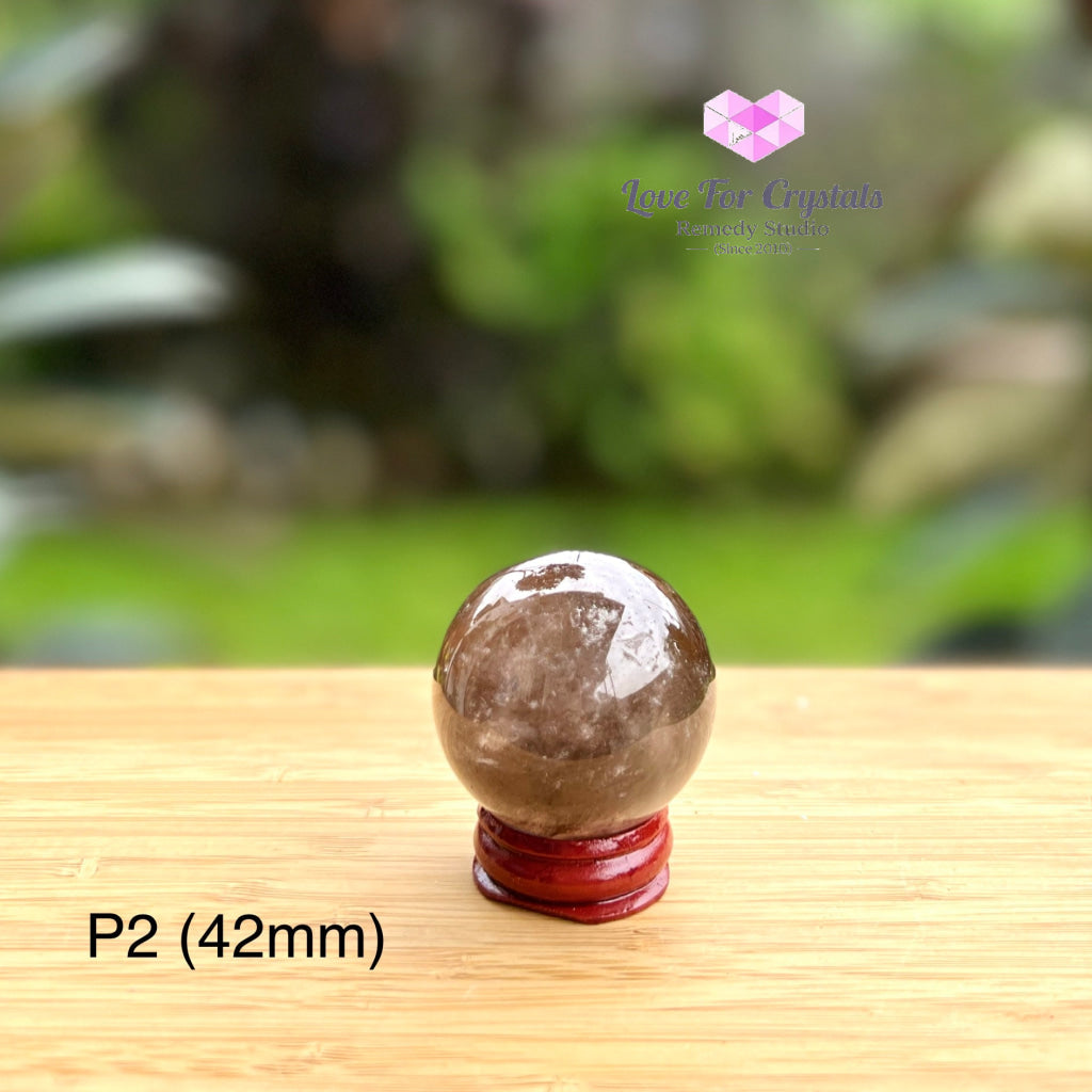 Smoky Quartz Sphere (Brazil) Per Piece P2 (42Mm) Crystal Spheres