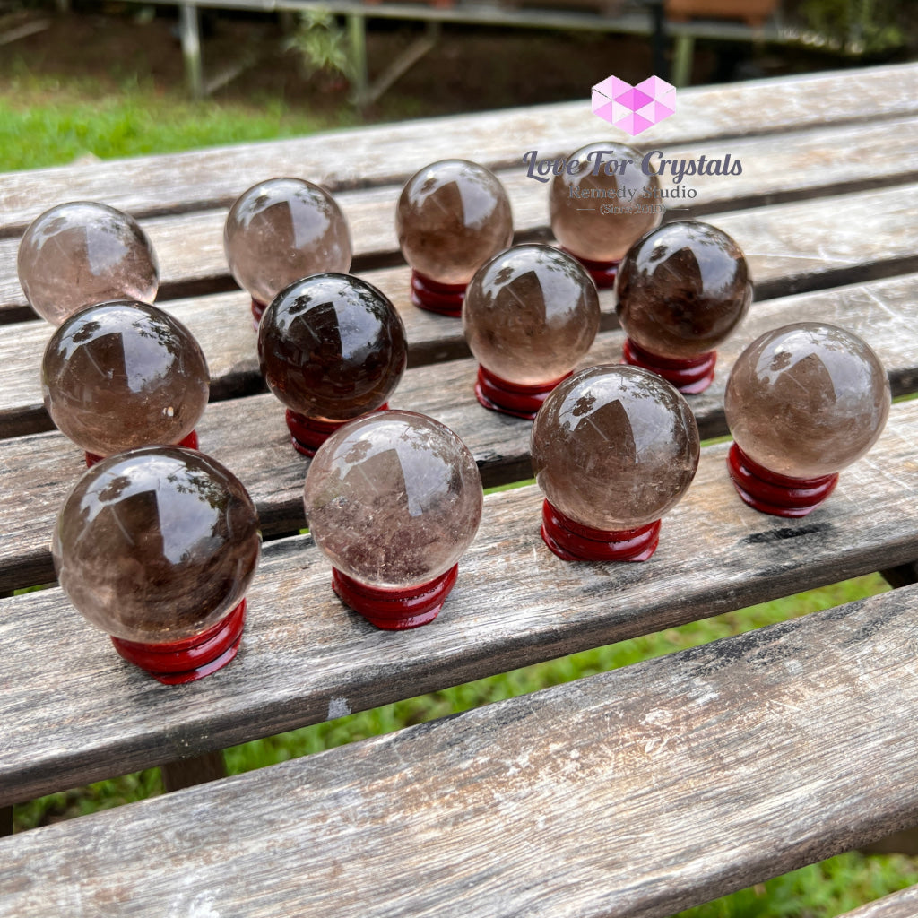 Smoky Quartz Sphere (Brazil) Per Piece Crystal Spheres