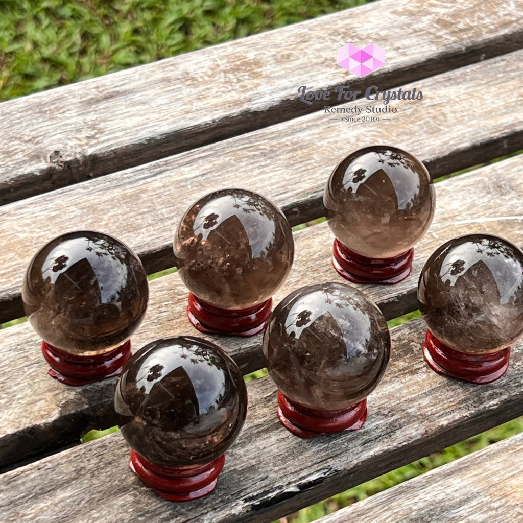 Smoky Quartz Sphere (Brazil) Per Piece Crystal Spheres