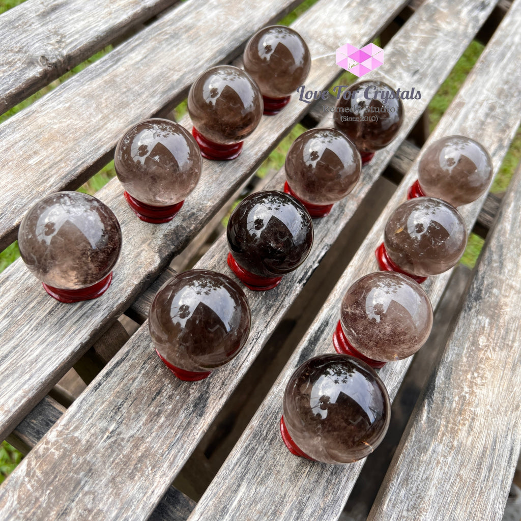 Smoky Quartz Sphere (Brazil) Per Piece Crystal Spheres