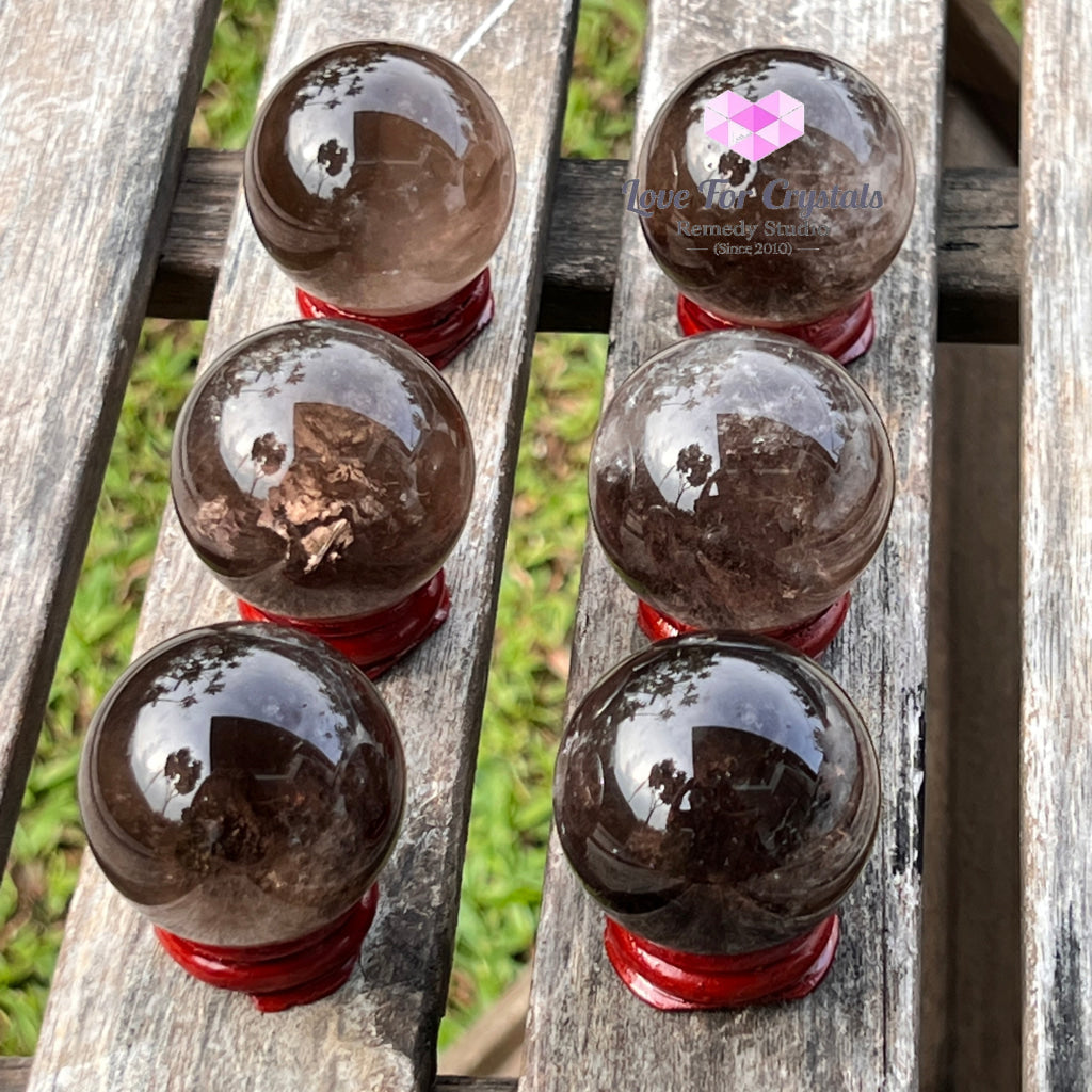 Smoky Quartz Sphere (Brazil) Per Piece Crystal Spheres