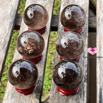 Smoky Quartz Sphere (Brazil) Per Piece Crystal Spheres