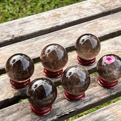 Smoky Quartz Sphere (Brazil) Per Piece Crystal Spheres