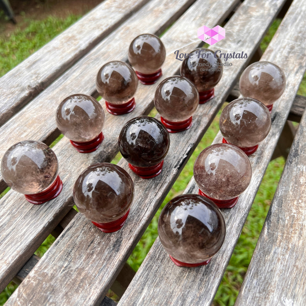 Smoky Quartz Sphere (Brazil) Per Piece Crystal Spheres