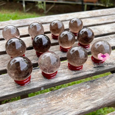 Smoky Quartz Sphere (Brazil) Per Piece Crystal Spheres