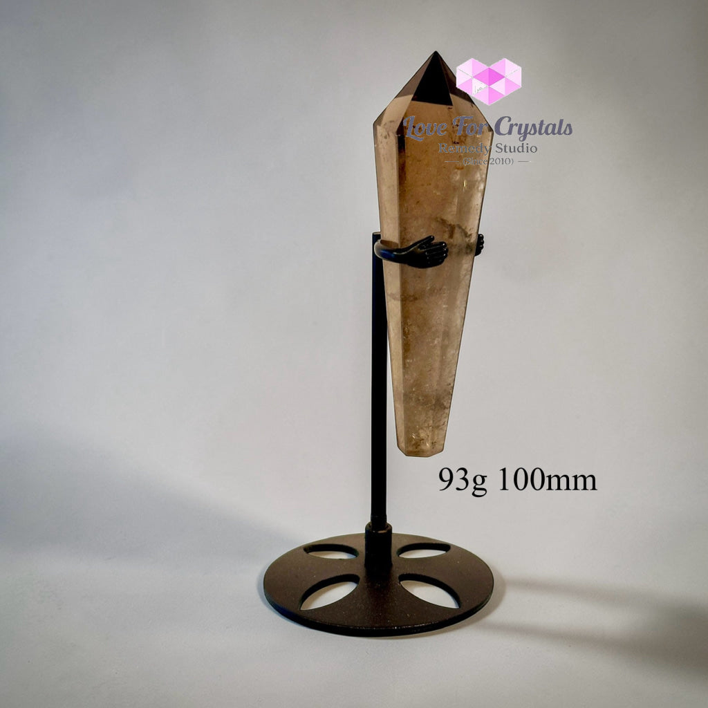 Smoky Quartz Sword of Protection (Brazil) with Stand (Pre-coded & Activated) 93g 100mm Smoky quartz