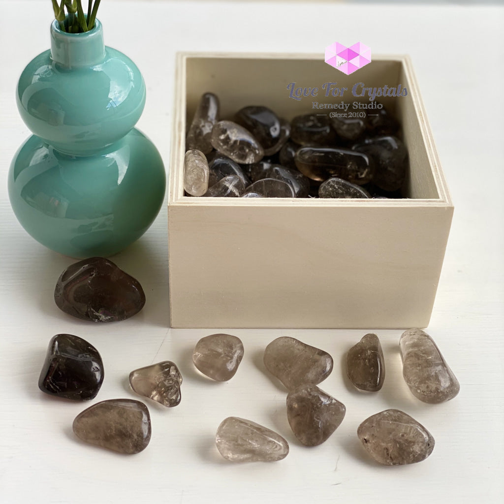 Smoky Quartz Tumbled (Brazil) 50 Grams Pack Stones