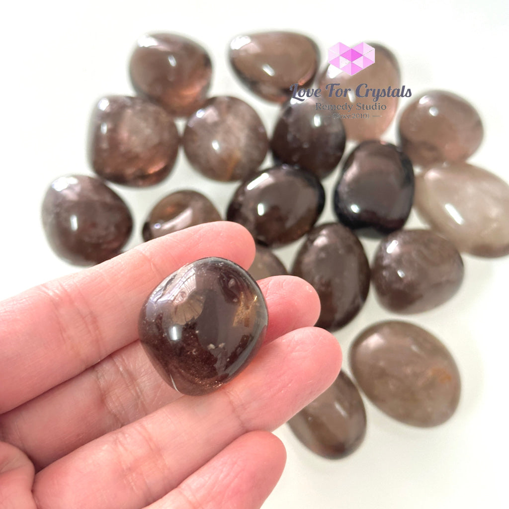 Smoky Quartz Tumbled Stone 20-30mm, Aura Repair (AAA Grade) - Random Piece - Tumbled Stones