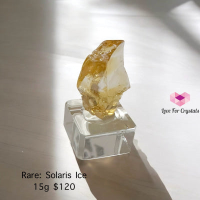 Solaris Ice Andara Crystal (High Vortex Mount Shasta) Rare 15g Andara