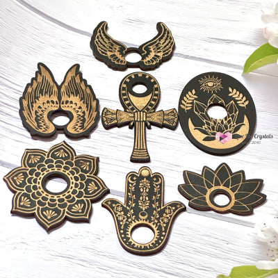 Sphere Wooden Stand (Assorted Designs) 50-70Mm