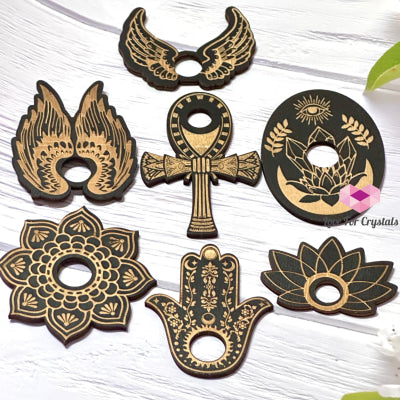 Sphere Wooden Stand (Assorted Designs) 50-70Mm