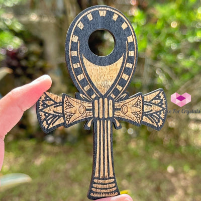 Sphere Wooden Stand (Assorted Designs) 50-70Mm Ankh