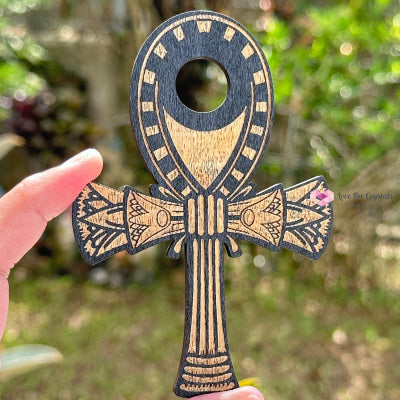 Sphere Wooden Stand (Assorted Designs) 50-70Mm Ankh