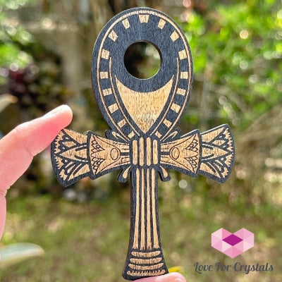 Sphere Wooden Stand (Assorted Designs) 50-70Mm Ankh