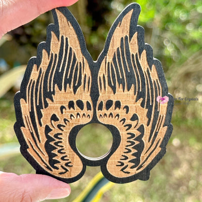 Sphere Wooden Stand (Assorted Designs) 50-70Mm Wings