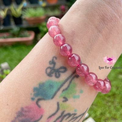Strawberry Quartz Aaa Crystal Bracelet Bracelets & Bangles