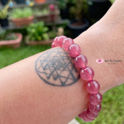 Strawberry Quartz Aaa Crystal Bracelet Bracelets & Bangles