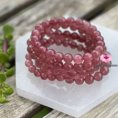 Strawberry Quartz Aaa Crystal Bracelet Bracelets & Bangles