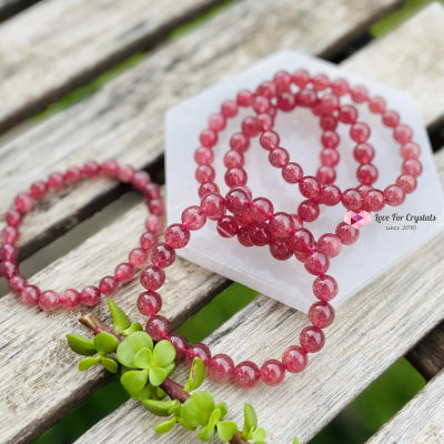 Strawberry Quartz Aaa Crystal Bracelet Bracelets & Bangles