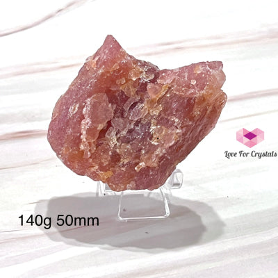 Strawberry Quartz Raw 140G 50Mm Crystals