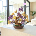 Success & Money Tree (Amethyst & Citrine) 20cm - 20cm - Citrine