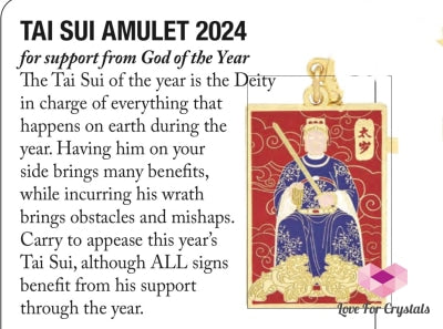 Tai Sui Amulet (Feng Shui 2024) Keychain Or Card Feng Shui 2024