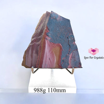 Tiger Iron Raw With Acrylic Stand (Large) 988G 110Mm Crystal