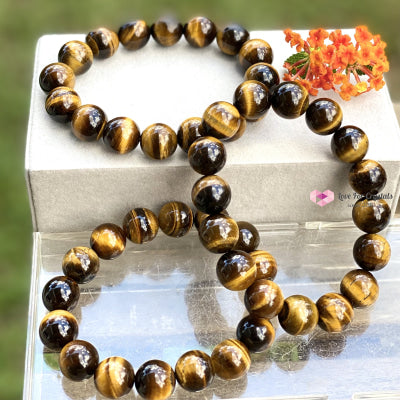 Tigers Eye 12Mm Bracelet Bracelets & Bangles