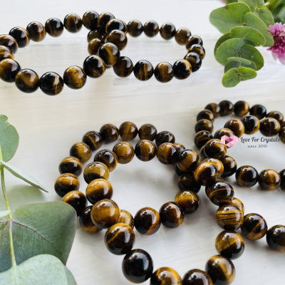 Tigers Eye 12Mm Bracelet Bracelets & Bangles