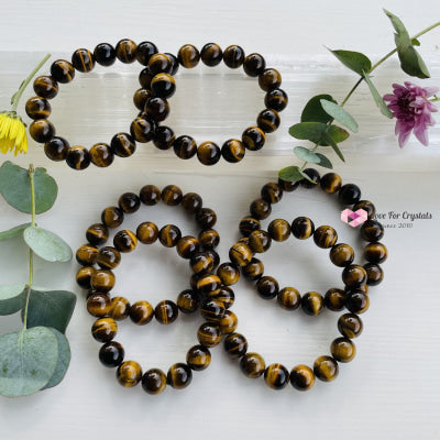 Tigers Eye 12Mm Bracelet Bracelets & Bangles