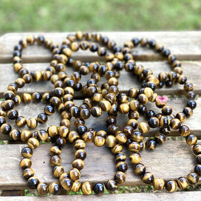 Tigers Eye 12Mm Bracelet Bracelets & Bangles