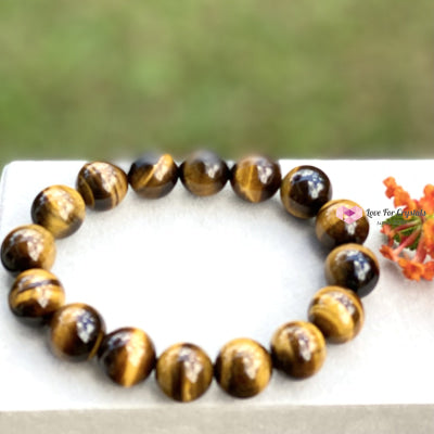 Tigers Eye 12Mm Bracelet Size 6 Bracelets & Bangles