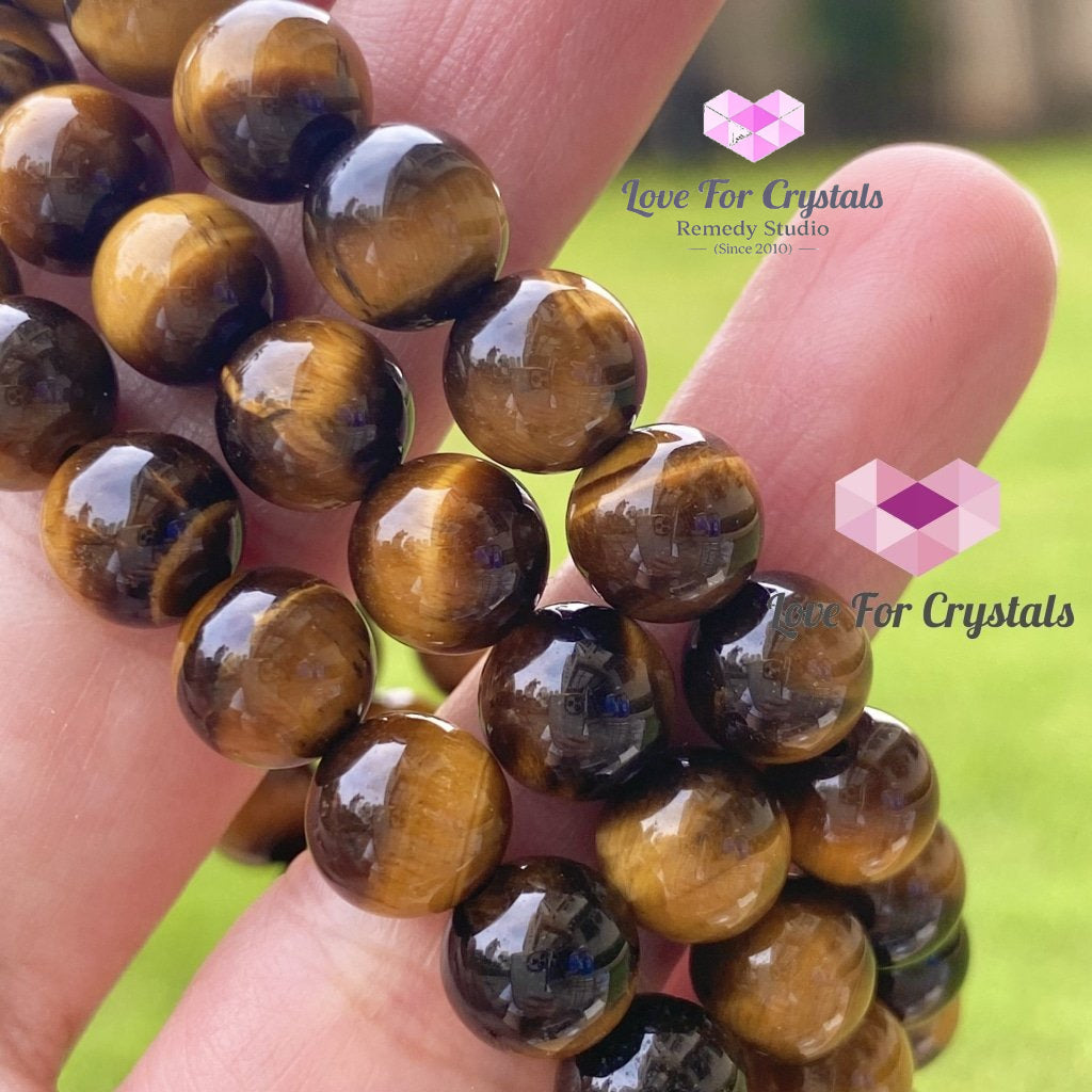 Tigers Eye Gemstone Energy Bracelet (Confidence) 8Mm