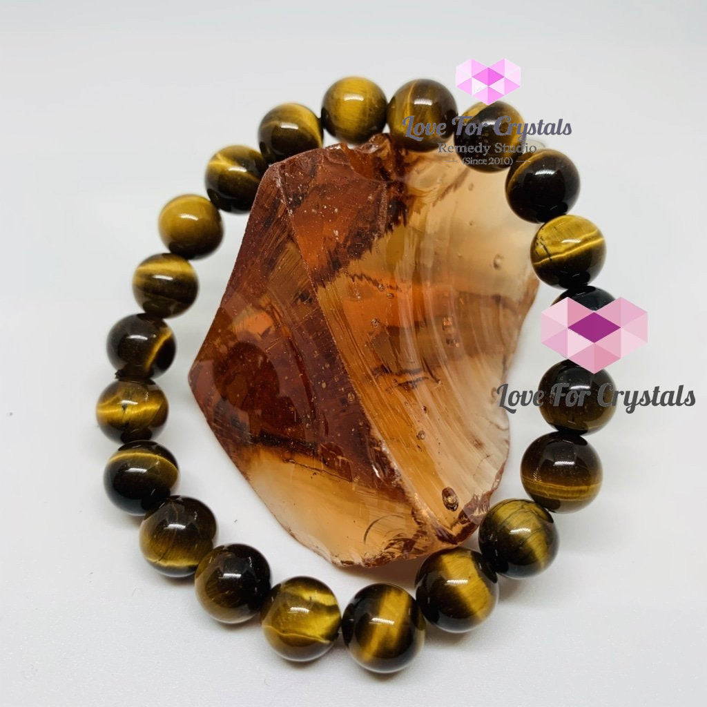 Tigers Eye Gemstone Energy Bracelet (Confidence) 8Mm