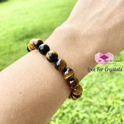 Tigers Eye Gemstone Energy Bracelet (Confidence) 8Mm