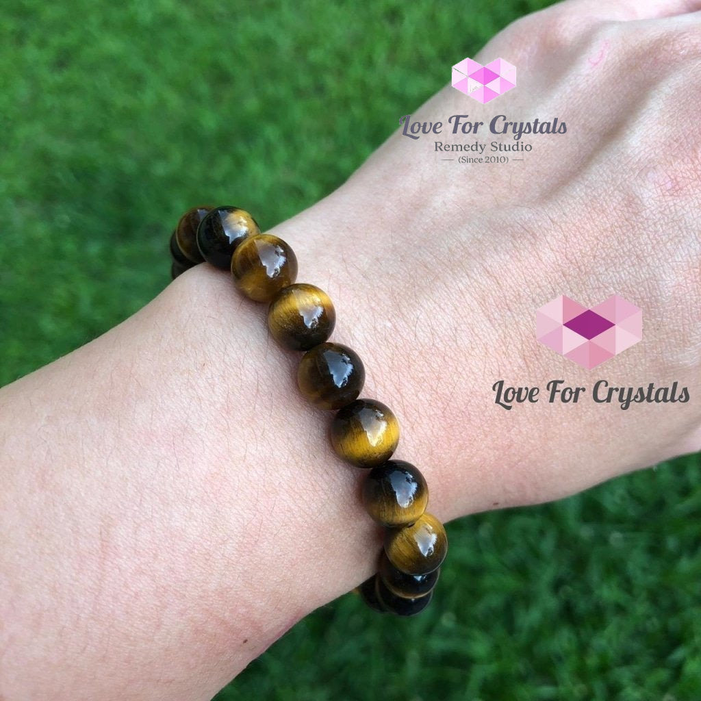Tigers Eye Gemstone Energy Bracelet (Confidence) 8Mm