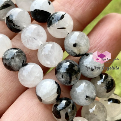 Tourmalinated Quartz Gemstone Energy Bracelet 8Mm Bracelets & Bangles