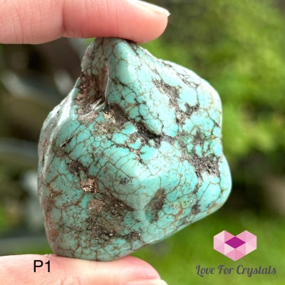 Turquoise Half Polished Raw Stones (Hubei) 40-70Mm Photo 1