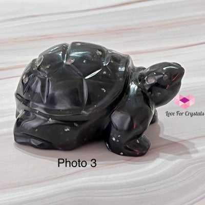 Turtle Agni Manitite Hand-Carved (Indonesia Cintamani) (Saffordite) Raw Stones