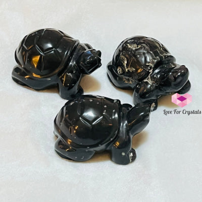 Turtle Agni Manitite Hand-Carved (Indonesia Cintamani (Saffordite) Raw Stones